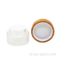 Frosted Face Cream cosmetische glazen potten met gravure